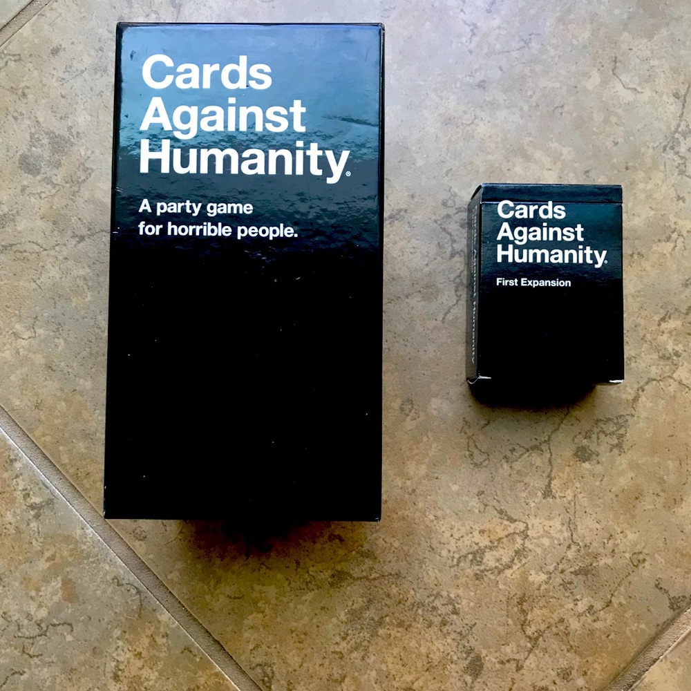 Cards Against Humanity,with First Expansion Box.